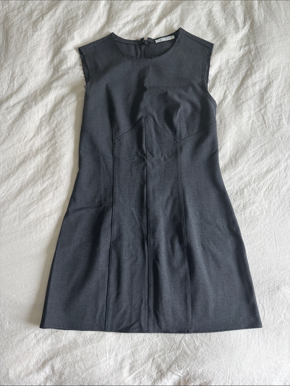 ZaraSleeveless Grey Shift Dress